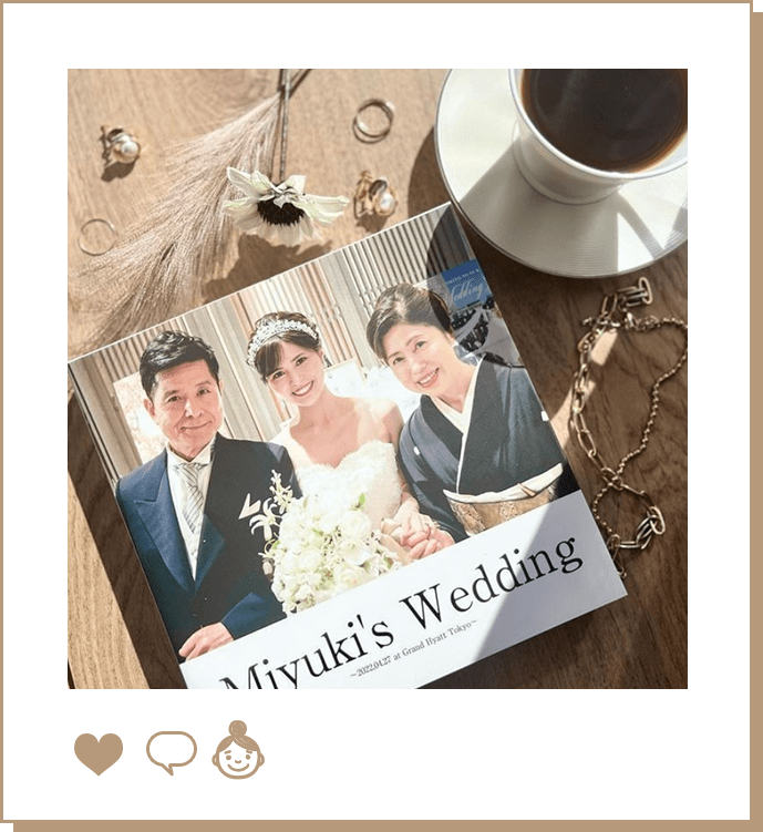 大好きなご両親へのギフトに 式後の結婚アルバム